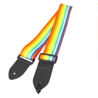HKM-567251 Vibrant Printed Cloth Guitar Shoulder Strap with Unique Designs