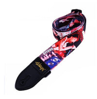 HKM-567251 Vibrant Printed Cloth Guitar Shoulder Strap with Unique Designs
