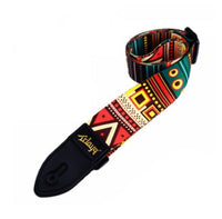 HKM-567251 Vibrant Printed Cloth Guitar Shoulder Strap with Unique Designs
