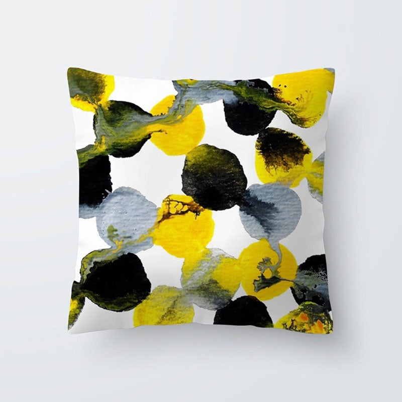 HKM-567443 Simple Modern Lattice Polyester Cushion Cover for Home Furnishing