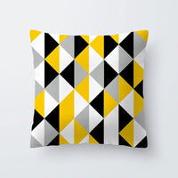 HKM-567443 Simple Modern Lattice Polyester Cushion Cover for Home Furnishing