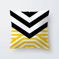 HKM-567443 Simple Modern Lattice Polyester Cushion Cover for Home Furnishing