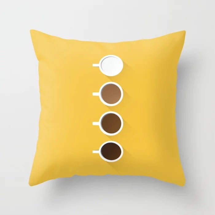 HKM-567443 Simple Modern Lattice Polyester Cushion Cover for Home Furnishing