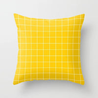 HKM-567443 Simple Modern Lattice Polyester Cushion Cover for Home Furnishing