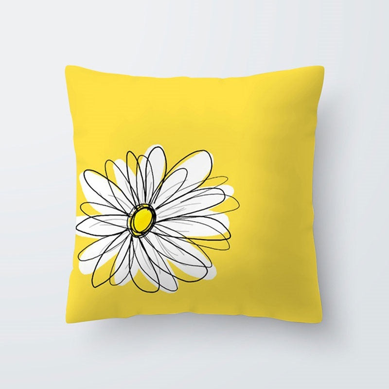 HKM-567443 Simple Modern Lattice Polyester Cushion Cover for Home Furnishing