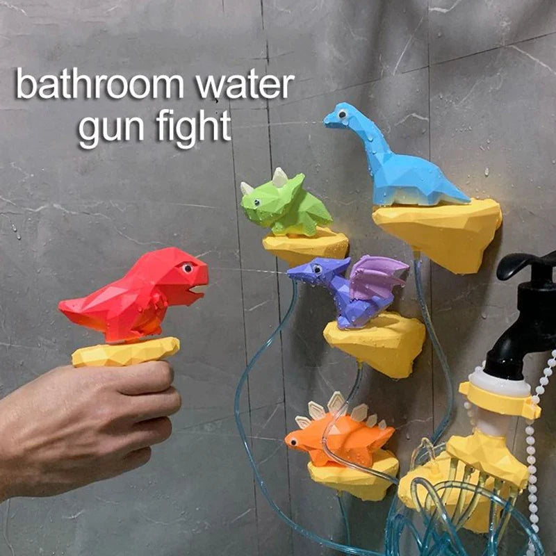 HKM-567635 2 in 1 Baby Spray Water Dinosaur Bath Toy Set - Kids Sprinkler Shower Waterfall Toy