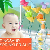 HKM-567635 2 in 1 Baby Spray Water Dinosaur Bath Toy Set - Kids Sprinkler Shower Waterfall Toy
