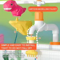 HKM-567635 2 in 1 Baby Spray Water Dinosaur Bath Toy Set - Kids Sprinkler Shower Waterfall Toy