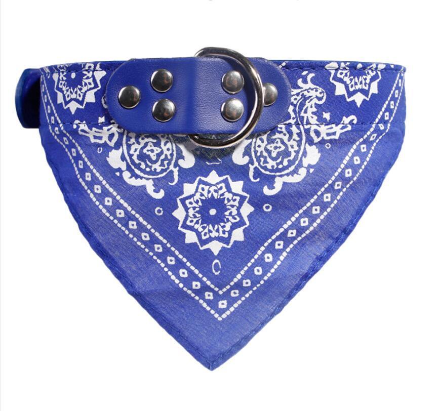 HKM-567763 Printed triangle scarf saliva towel small dog collar