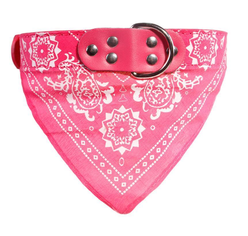 HKM-567763 Printed triangle scarf saliva towel small dog collar