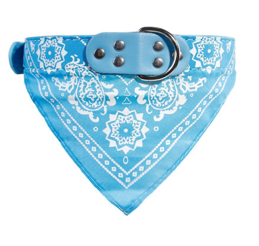 HKM-567763 Printed triangle scarf saliva towel small dog collar