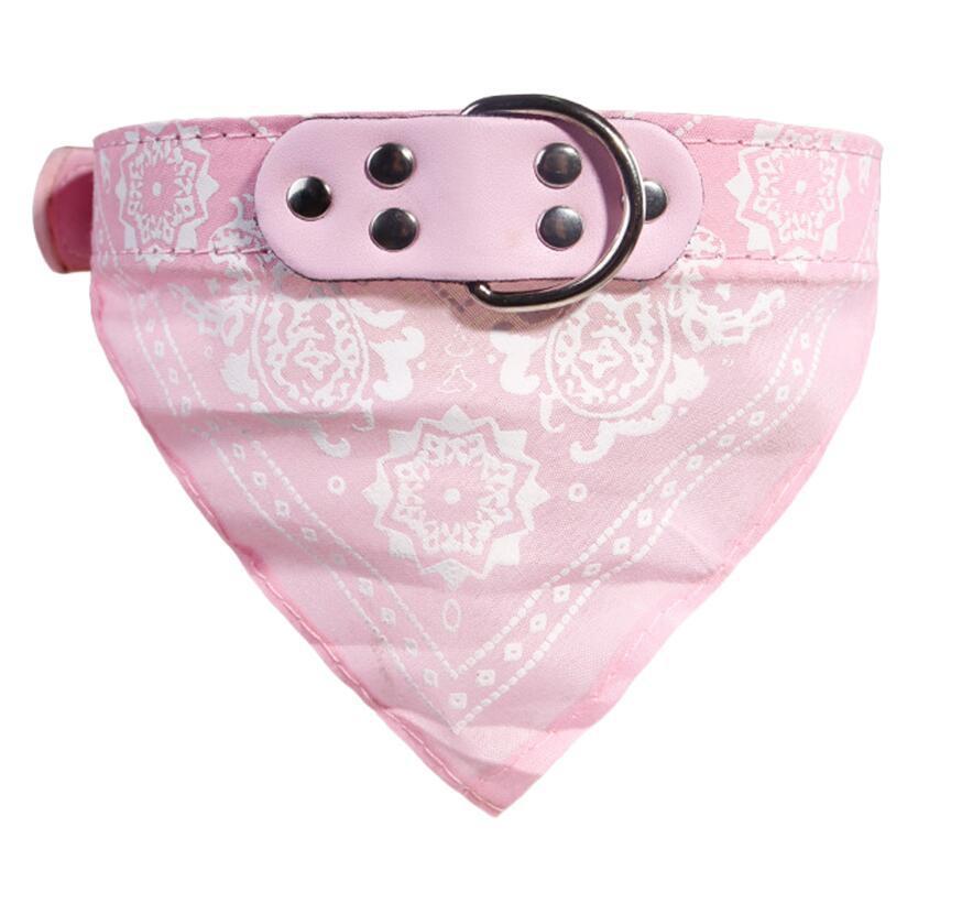 HKM-567763 Printed triangle scarf saliva towel small dog collar