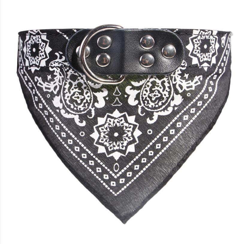 HKM-567763 Printed triangle scarf saliva towel small dog collar