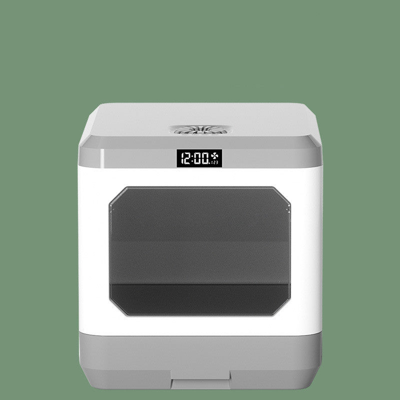 HKM-567891 Enclosed Cat Litter Basin with Drawer, ABS Plastic, 48x40x42cm, Deodorizing & Sterilizing Features
