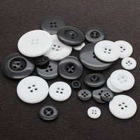 HKM-567891 Four-Eye Suit Coat Inner Pocket Buttons - Available in Multiple Sizes (8mm to 15mm)