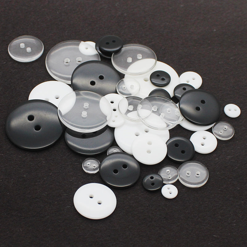 HKM-567891 Four-Eye Suit Coat Inner Pocket Buttons - Available in Multiple Sizes (8mm to 15mm)