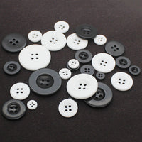 HKM-567891 Four-Eye Suit Coat Inner Pocket Buttons - Available in Multiple Sizes (8mm to 15mm)
