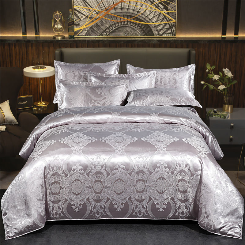 HKM-568019 Elegant Jacquard Quilt Cover in Various Floral Designs – Single & Double Sizes Available