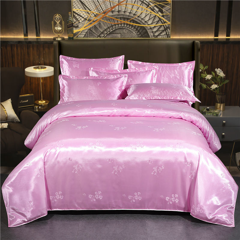 HKM-568019 Elegant Jacquard Quilt Cover in Various Floral Designs – Single & Double Sizes Available