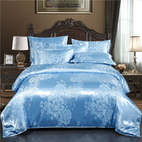 HKM-568019 Elegant Jacquard Quilt Cover in Various Floral Designs – Single & Double Sizes Available