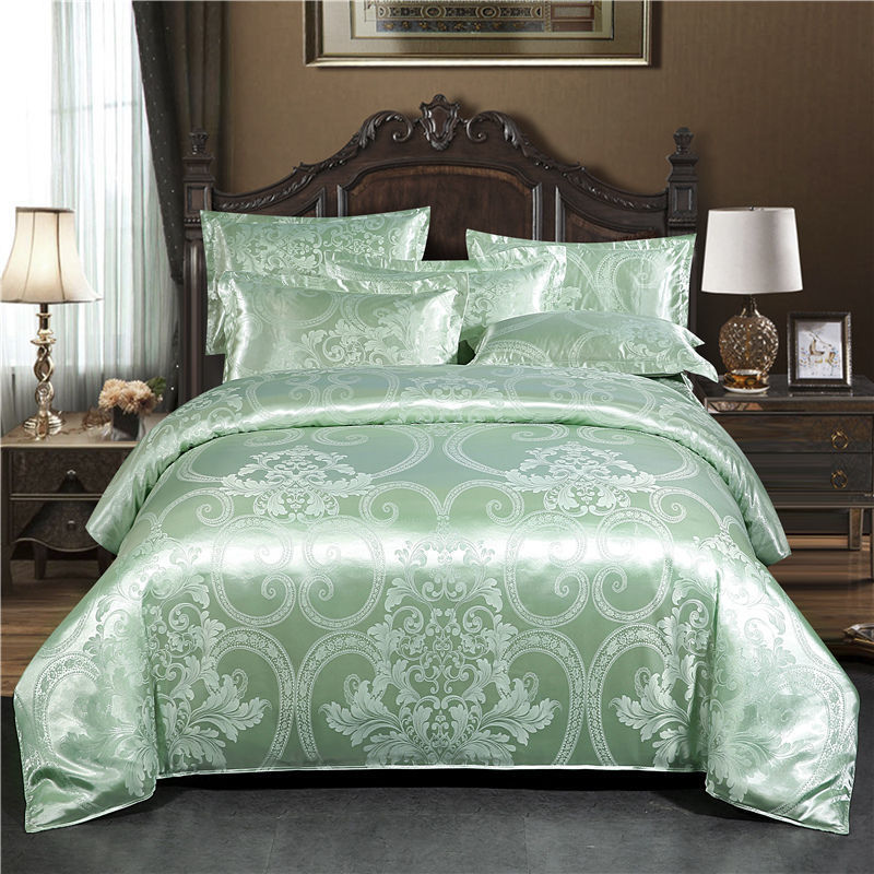 HKM-568019 Elegant Jacquard Quilt Cover in Various Floral Designs – Single & Double Sizes Available