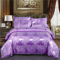 HKM-568019 Elegant Jacquard Quilt Cover in Various Floral Designs – Single & Double Sizes Available