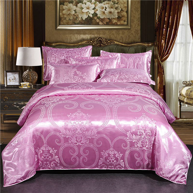 HKM-568019 Elegant Jacquard Quilt Cover in Various Floral Designs – Single & Double Sizes Available