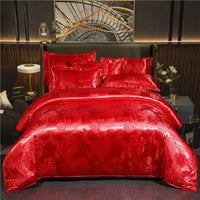 HKM-568019 Elegant Jacquard Quilt Cover in Various Floral Designs – Single & Double Sizes Available