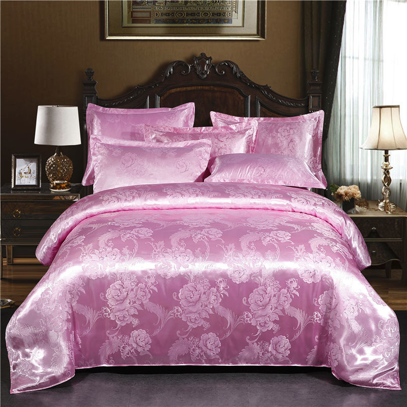 HKM-568019 Elegant Jacquard Quilt Cover in Various Floral Designs – Single & Double Sizes Available
