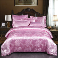 HKM-568019 Elegant Jacquard Quilt Cover in Various Floral Designs – Single & Double Sizes Available