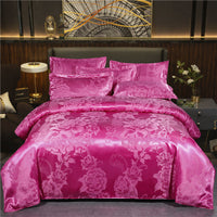 HKM-568019 Elegant Jacquard Quilt Cover in Various Floral Designs – Single & Double Sizes Available