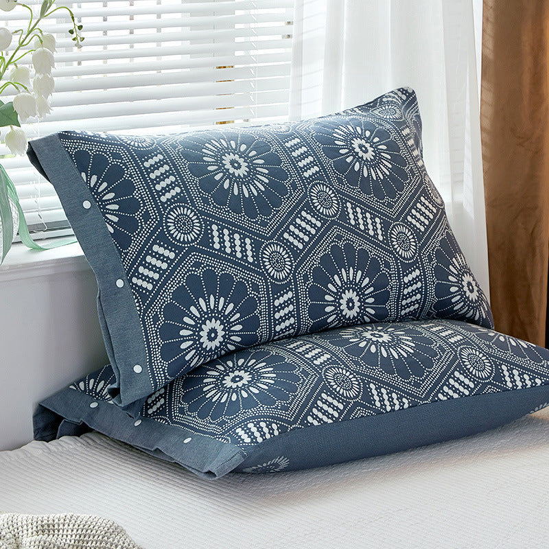 HKM-568019 Pure Cotton Gauze Pillowcase, Non-slip Design, Modern Simplicity, 50x75cm & 43x63cm