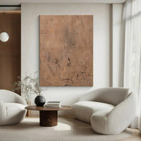 HKM-568147 Handmade Wabi-Sabi Style Abstract Oil Painting on Canvas - Minimalist Home Decor