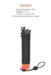 HKM-568467 Floating Handheld Sponge Buoyance Rod for All Sports Cameras - Removable Non-slip Design