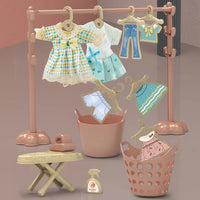 HKM-568467 Mini Electric Washing Machine Toy Set with Music and Light for Pretend Play, Suitable for Ages 3+
