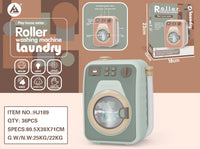 HKM-568467 Mini Electric Washing Machine Toy Set with Music and Light for Pretend Play, Suitable for Ages 3+
