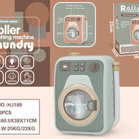 HKM-568467 Mini Electric Washing Machine Toy Set with Music and Light for Pretend Play, Suitable for Ages 3+