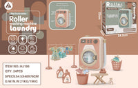 HKM-568467 Mini Electric Washing Machine Toy Set with Music and Light for Pretend Play, Suitable for Ages 3+