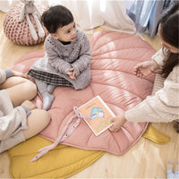 HKM-568531 Multifunctional Leaf-Shaped Floor Mat - Soft Cotton Carpet for Children