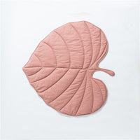 HKM-568531 Multifunctional Leaf-Shaped Floor Mat - Soft Cotton Carpet for Children