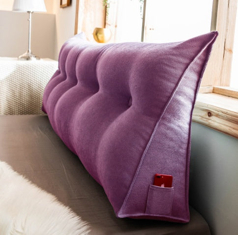 HKM-568595 Large Back Cushion for Bedside & Sofa – Plush Tatami Mat with Double-Sided Chenille Cover