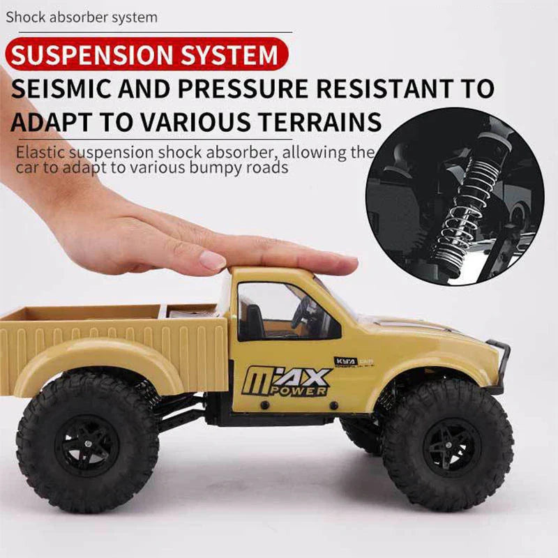 HKM-568787 1/16 RC Off-Road Military Climbing Car 2.4GHz Remote Control Vehicle for Kids