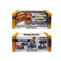 HKM-568851 Animal Transport RC Truck with Trailer for Kids Ages 2-7, Battery-Powered, Plastic Construction