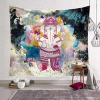 HKM-568915 Elephant Wall Tapestry - Available in Various Sizes: 150x100cm, 150x130cm, and 150x230cm