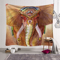 HKM-568915 Elephant Wall Tapestry - Available in Various Sizes: 150x100cm, 150x130cm, and 150x230cm