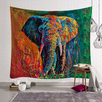 HKM-568915 Elephant Wall Tapestry - Available in Various Sizes: 150x100cm, 150x130cm, and 150x230cm