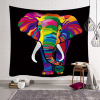 HKM-568915 Elephant Wall Tapestry - Available in Various Sizes: 150x100cm, 150x130cm, and 150x230cm