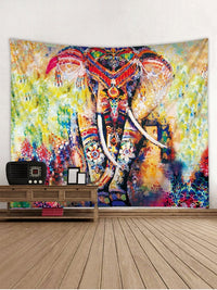 HKM-568915 Elephant Wall Tapestry - Available in Various Sizes: 150x100cm, 150x130cm, and 150x230cm