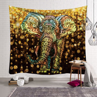 HKM-568915 Elephant Wall Tapestry - Available in Various Sizes: 150x100cm, 150x130cm, and 150x230cm