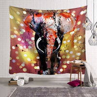 HKM-568915 Elephant Wall Tapestry - Available in Various Sizes: 150x100cm, 150x130cm, and 150x230cm